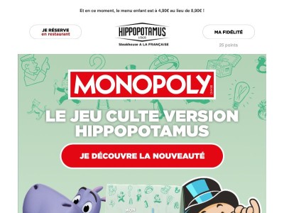 🎁 Nouveau : Monopoly débarque dans le menu enfant !
