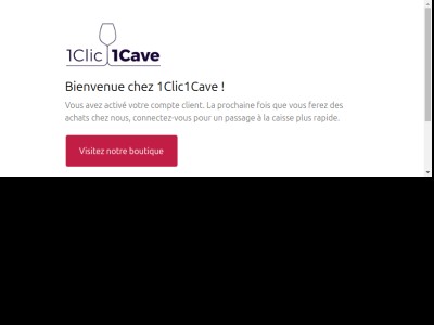 Confirmation du compte client
