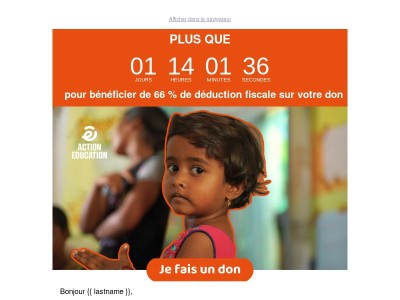 ⏳ Important : Dans moins de 48 heures, il sera trop tard