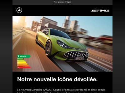 Nouveau Mercedes-AMG GT Coupé 4 Portes