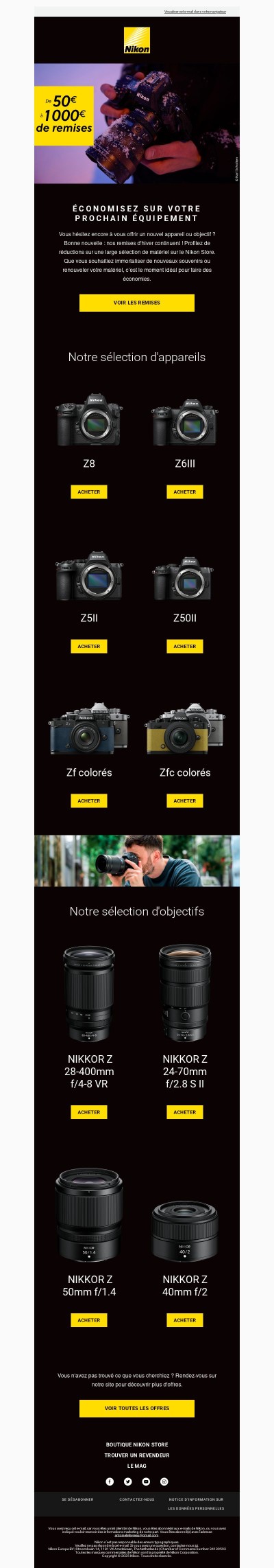 Toujours indécis ? N'attendez plus pour profiter de nos remises d'hiver !