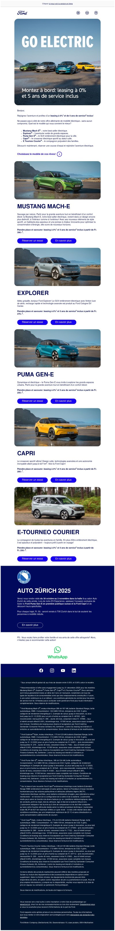 Leasing à 0% et 5 ans de service inclus