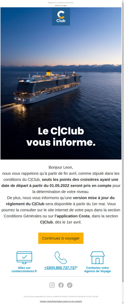 Leon, mises à jour importantes du C|Club