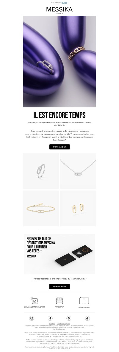 Encore quelques jours pour commander avant les fêtes