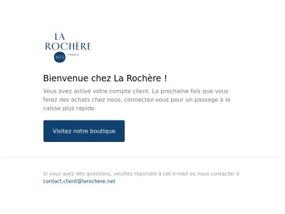 Confirmation du compte client