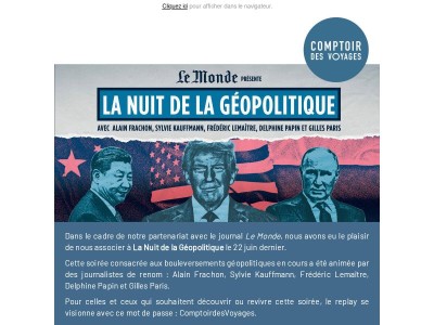 Replay de la Nuit de la géopolitique 🎥
