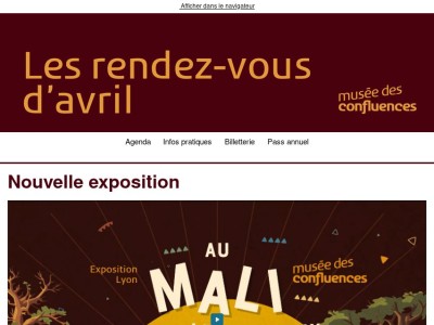 Les rendez-vous du mois d'avril