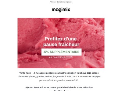 🌞-5% en plus sur vos produits soldés