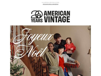 American Vintage vous souhaite un joyeux Noël 🎄