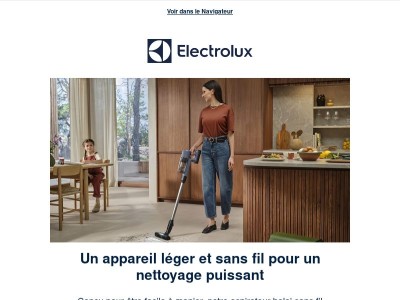 Découvrez le nouvel aspirateur balai sans fil Electrolux 700