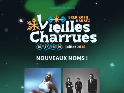 Vieilles Charrues 2026 : 12 nouveaux noms !