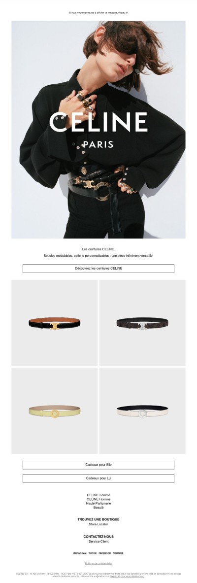 Les ceintures CELINE