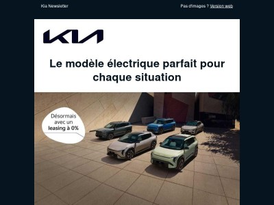 Un nouveau jour se lève. Les modèles Kia EV avec leasing à 0%