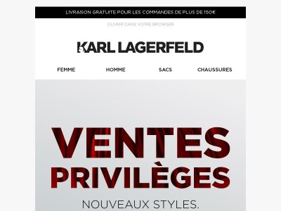Nouveaux styles. Nouvelles offres | Jusqu’à -50 %