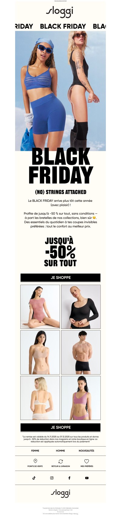 🖤 Le Black Friday arrive en avance – jusqu’à -50 % sur TOUT !