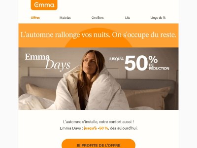 Emma Days : jusqu'à -50 %
