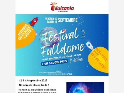 🚀 Participez au Festival Fulldome ! (places limitées)