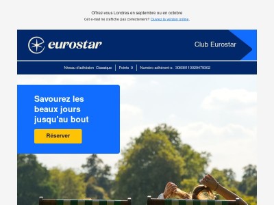 Profitez des derniers rayons de soleil dès 54 € 🌞