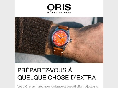 Votre nouvelle Oris s’apprête à accueillir un élégant plus-one