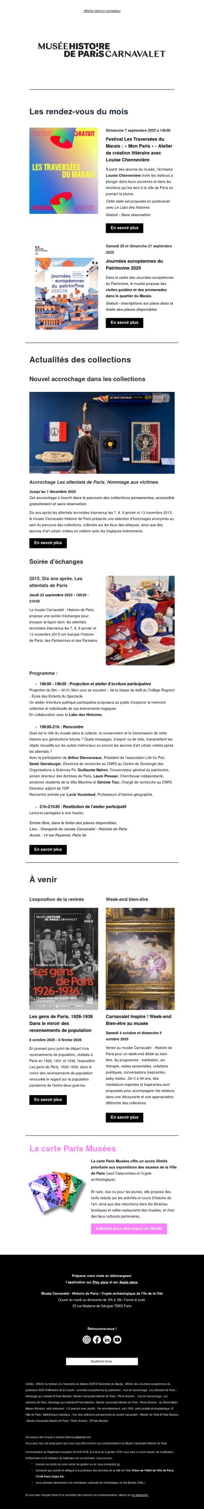 Les événements de septembre