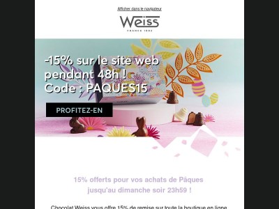 15% offerts pendant 48h🔔