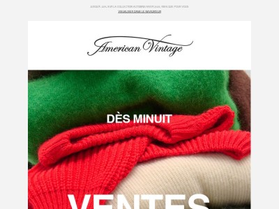 Les Ventes Privées AMV débutent à minuit online, préparez votre panier