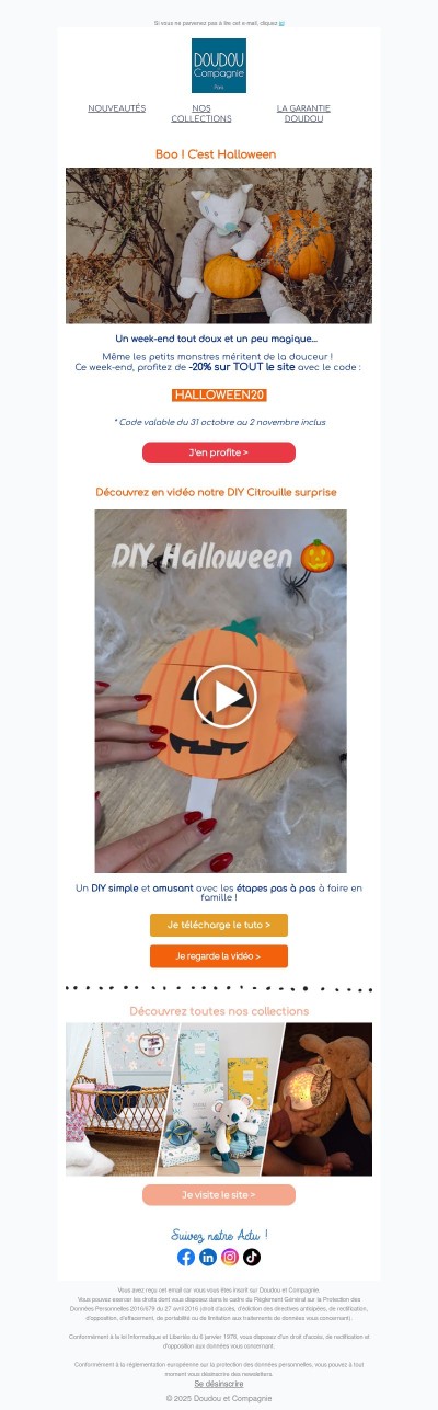 👻 C’est Halloween ! -20% sur tout le site ce week-end seulement 🎃