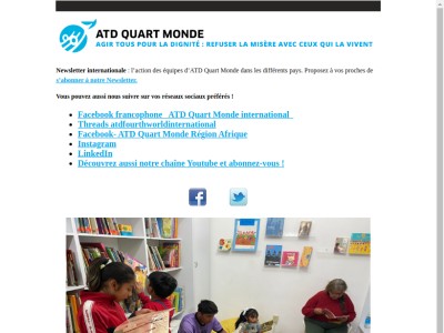 Newsletter internationale – ATD Quart Monde – Mars 2025