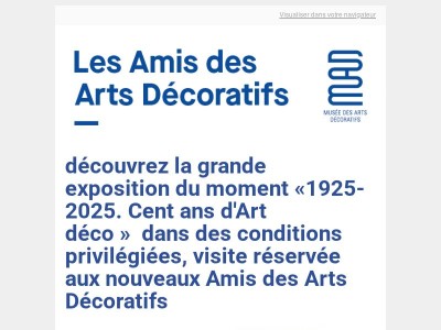 Devenez membre des Amis des Arts Décoratifs !