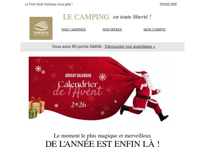 Vous l’attendiez, le Calendrier de l’Avent Sandaya est là !