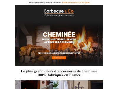 Le plus grand choix d’accessoires de cheminée !