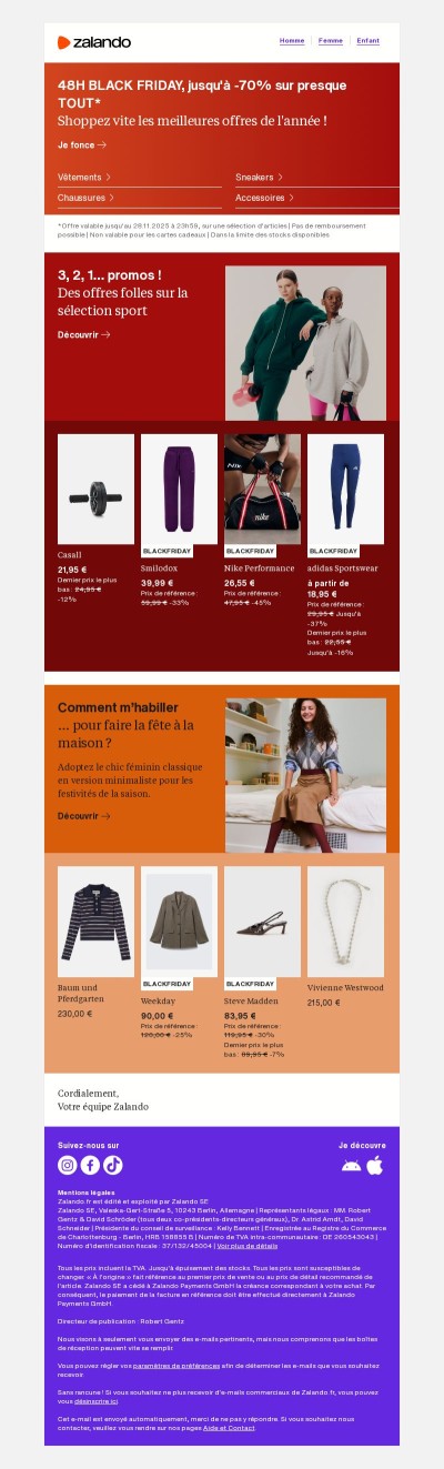   48H BLACK FRIDAY, jusqu'à -70% sur presque TOUT*