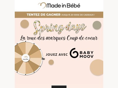 Roue du Printemps : des surprises Babymoov vous attendent 🎁