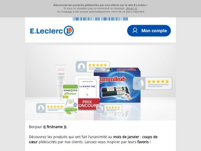 Les produits favoris de nos clients en janvier ⭐