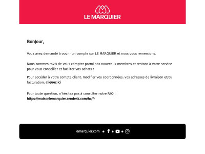 LE MARQUIER - Inscription sur LE MARQUIER