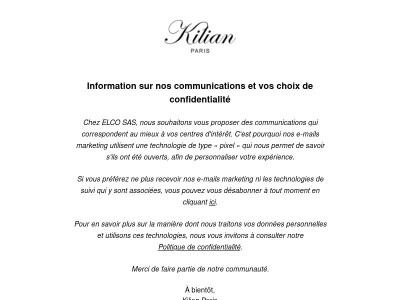 Information sur nos communications et vos choix de confidentialité
