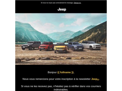 Votre inscription à la newsletter