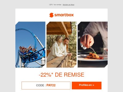 Sortez de votre hibernation, profitez de -22%