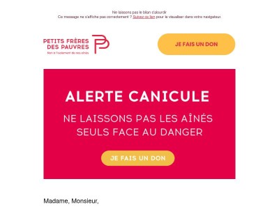 Alerte canicule : nos aînés sont en danger⚠️