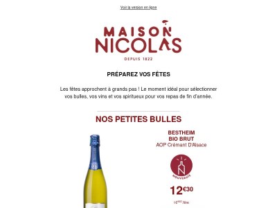 Des bulles, des vins et des spiritueux incontournables !