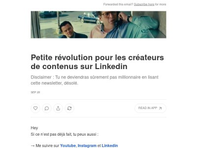 Petite révolution pour les créateurs de contenus sur Linkedin