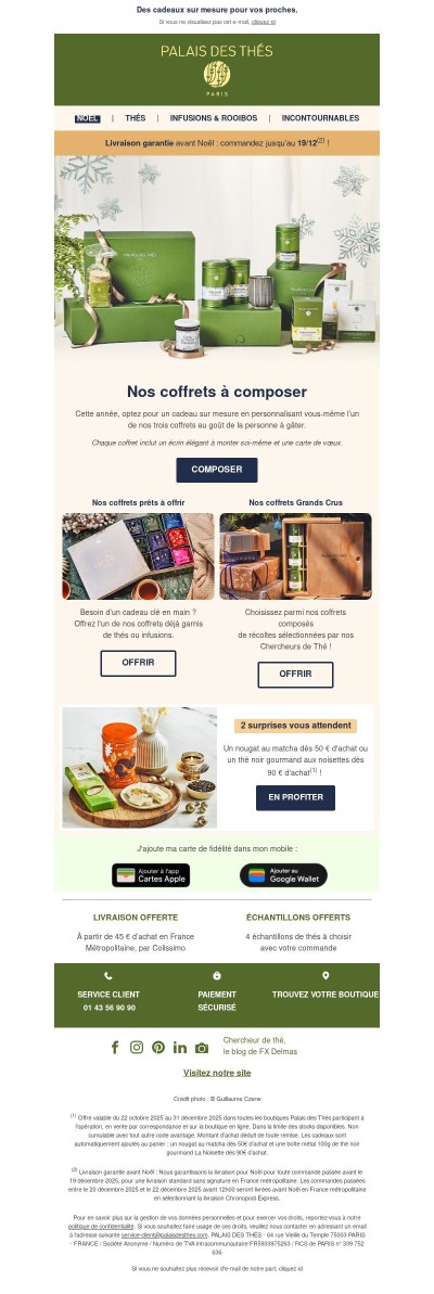 Personnalisez vos coffrets !