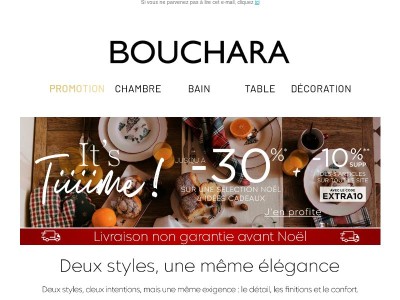 J-6 avant Noël... -10% SUPP dès 3 articles jusqu'à dimanche !