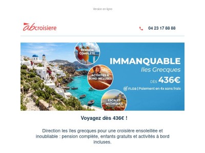 🌊 Iles Grecques : 8 jours dès 436€ !