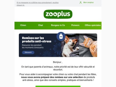 Remise supplémentaire sur les produits anti-stress