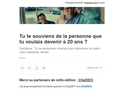 Tu te souviens de la personne que tu voulais devenir à 20 ans ? 👀