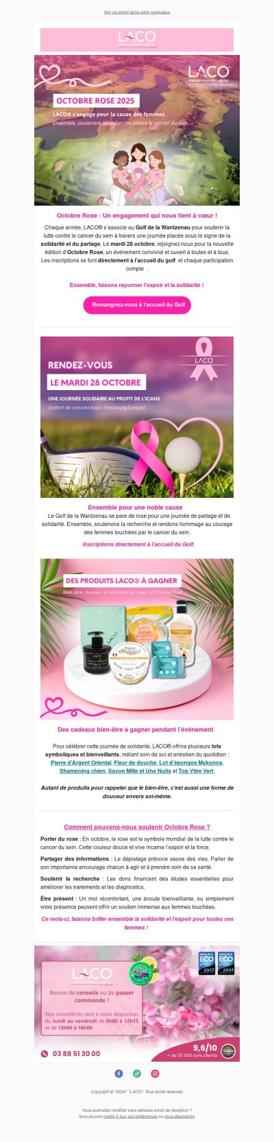 🎗️ LACO® soutient Octobre Rose 🎗️