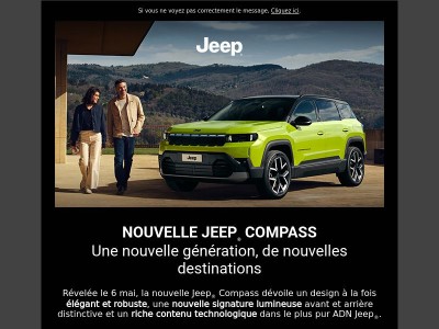 Découvrez la nouvelle Jeep® Compass
