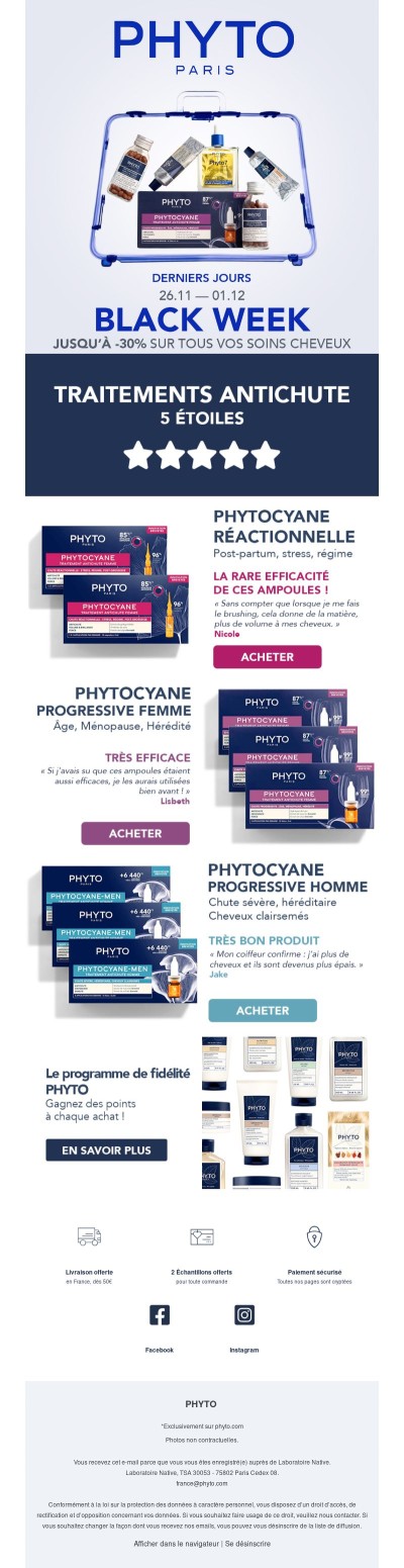 Derniers jours : Jusqu'à -30% sur TOUT !