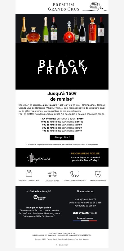 🥂 BLACK FRIDAY 150€ de remise